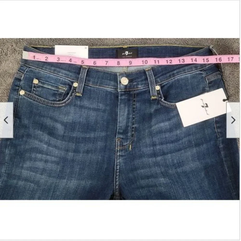 NWT 7 for All Mankind Dojo Wide Leg Jeans 30 Nordica - Picture 10 of 14